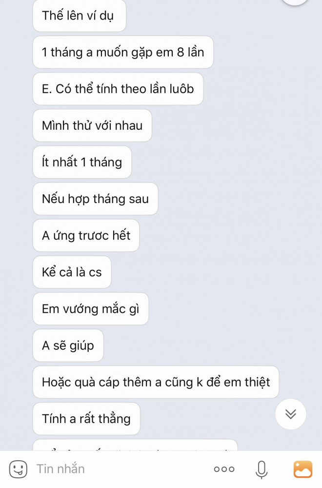 Nguyễn.L. luôn thể hiện mình là một người "mua bán" sòng phẳng.