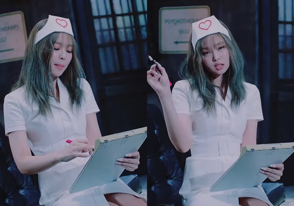 Trang phục y tá của Jennie trong MV "Lovesick Girls" trở thành tâm điểm bàn tán vì gợi cảm.