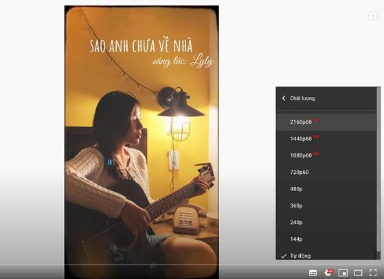 Thay đổi chất lượng phát video tương ứng với tốc độ kết nối Internet của bạn.