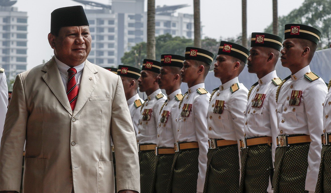 Bộ trưởng Quốc phòng Indonesia Prabowo Subianto (ảnh: SCMP)
