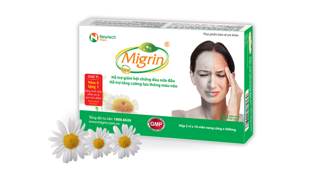 Migrin&nbsp; – Kiểm soát hiệu quả bệnh&nbsp;đau nửa đầu (đau đầu vận mạch)