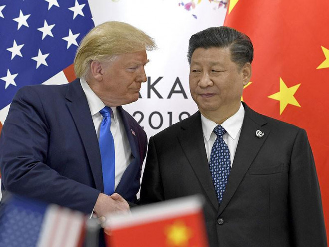 Tổng thống Mỹ Donald Trump (trái) và Chủ tịch Trung Quốc Tập Cận Bình (phải). Ảnh: POLITICO