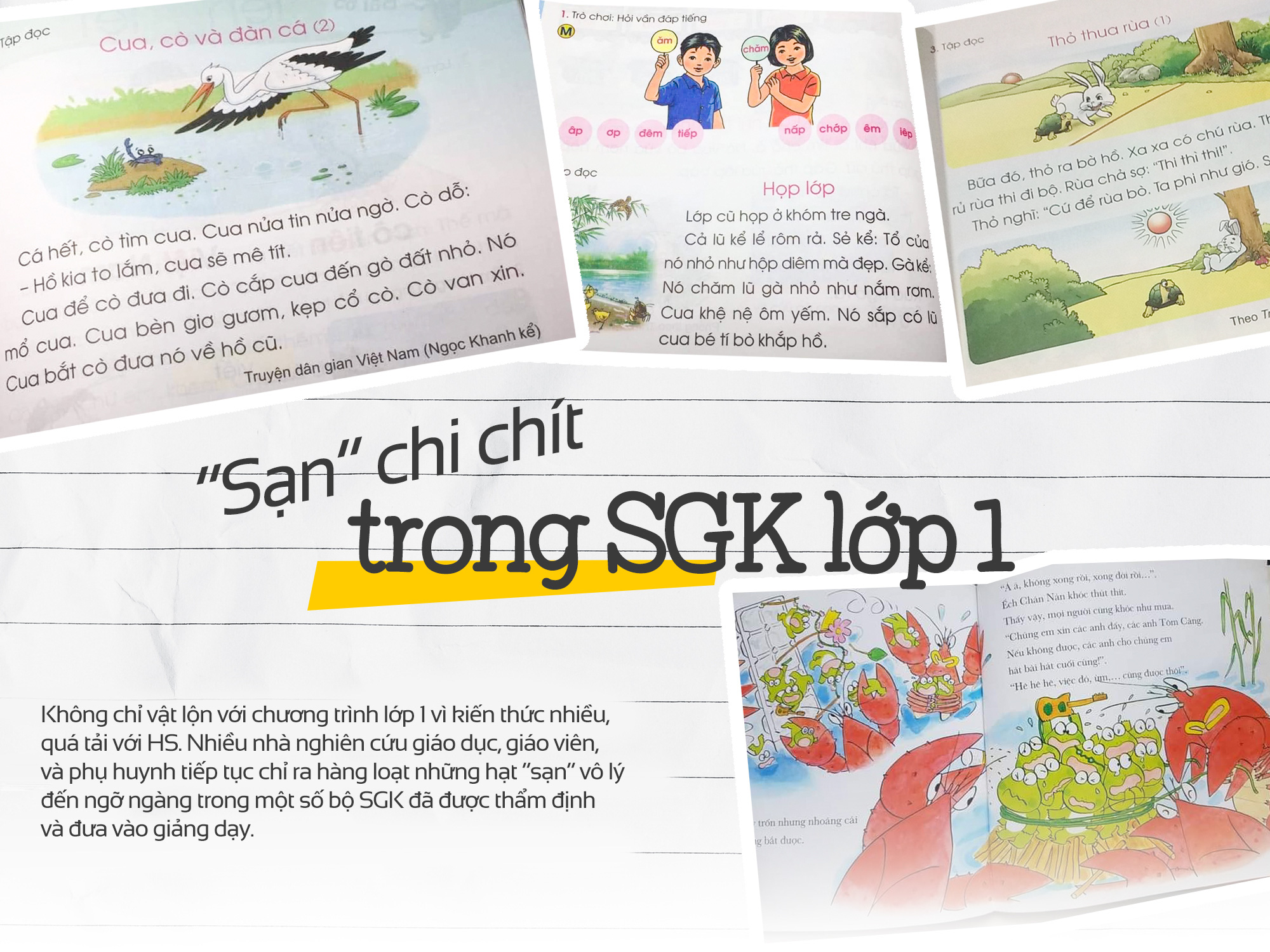 &#34;Sạn&#34; chi chít trong SGK lớp 1 khiến phụ huynh nổi nóng - 1