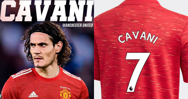 Cavani đối diện nhiều áp lực khi anh sẽ mặc áo số 7 huyền thoại ở MU