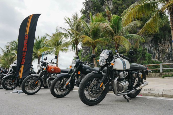 Cận cảnh các xế nổ của Royal Enfield.