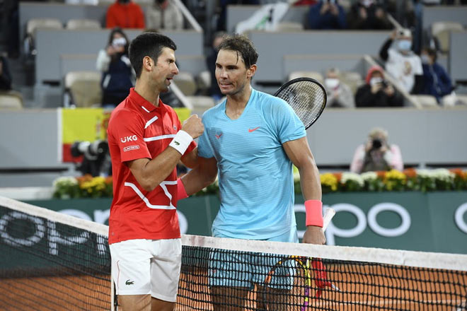 Djokovic thua trắng 0-3 trước Nadal ở chung kết Roland Garros tối 11/10