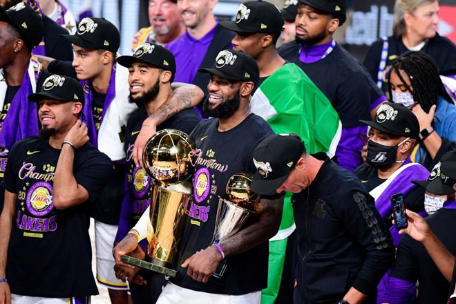 Los Angeles Lakers vô địch NBA 2020 sớm 1 game đấu khi đối đầu Miami Heat ở serie&nbsp;chung kết