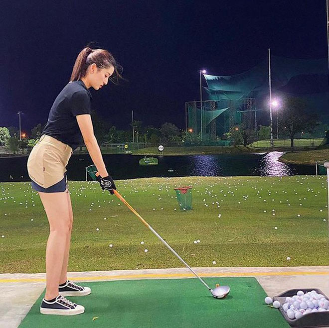 Á hậu Huyền My: ‘Golf giúp tôi rèn tính kiên trì, vóc dáng thon gọn’ - 7