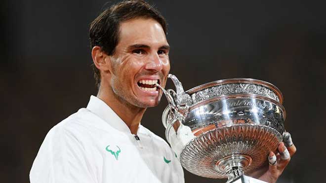 Rafael Nadal đã 13 lần vô địch Roland Garros, số lần vô địch kỷ lục ở một giải Grand Slam