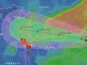 Tin tức trong ngày - Bão số 7 với sức gió giật cấp 12 hướng vào vịnh Bắc Bộ