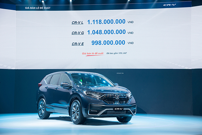 Bảng giá xe Honda CR-V lăn bánh tháng 10/2020 - 15