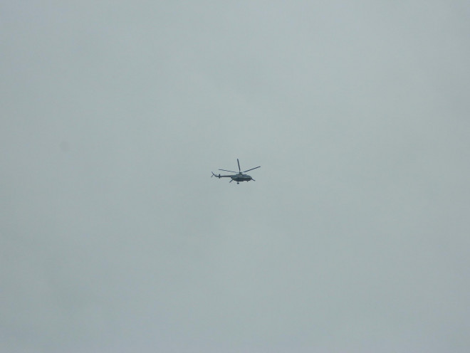 Trực thăng bay vào khu vực Rào Trăng 3