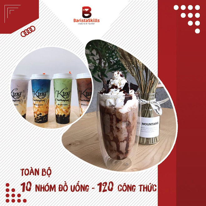 Nên chọn các trung tâm dạy pha chế có đa dạng khóa học đồ uống, menu