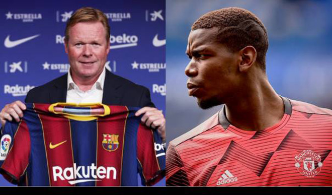 Barca của tân HLV Koeman muốn có Pogba nếu anh hết hạn hợp đồng với MU hè năm sau