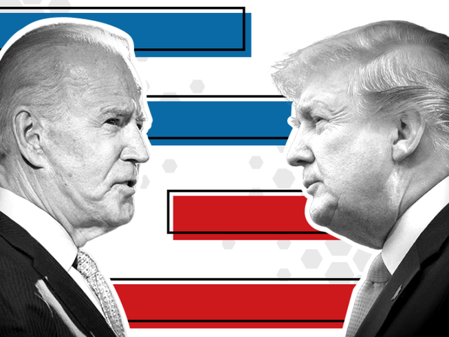 Hai ứng viên tổng thống Mỹ Joe Biden (trái) và Donald Trump. Ảnh: BBC