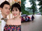 Đời sống Showbiz - Khách dự đám cưới vợ cũ Phan Thanh Bình phải đi đò, xe tải vì bão lũ