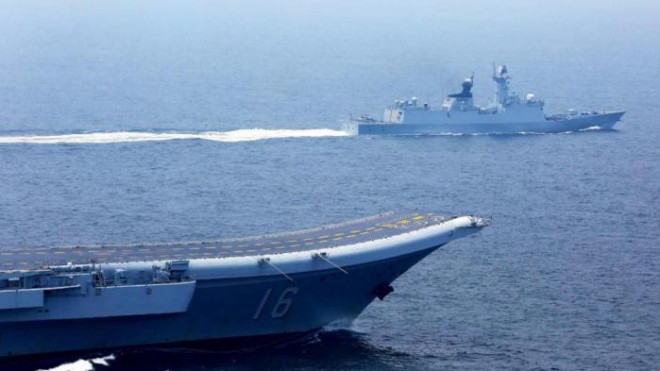 Tàu chiến của Hải quân Trung Quốc xuất hiện gần bờ biển Đài Loan.