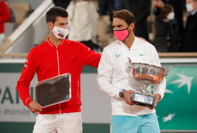 Djokovic thất bại trong nỗ lực ngăn cản Nadal lần thứ 13 vô địch Roland Garros