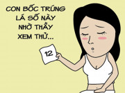 Tranh vui - Chị em đi xem bói, một con số nhưng hai số phận