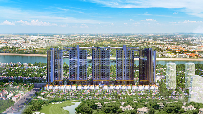 Sunshine Crystal River tọa lạc tại khu đô thị Ciputra, nằm ven sông Hồng và dọc theo trục đường Phạm Văn Đồng