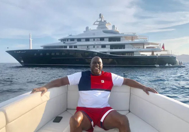 Magic Johnson và du thuyền siêu sang