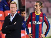 Bóng đá - &quot;Lò lửa&quot; Barca âm ỉ cháy: HLV Koeman thất hứa với Griezmann vì Messi?