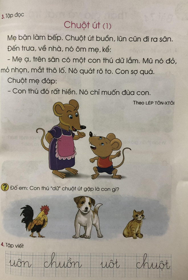 Một bài học đang gây tranh cãi.