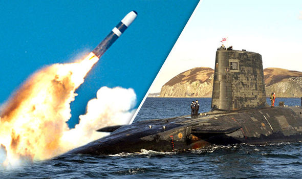 Tàu ngầm hạt nhân Anh được trang bị 16 tên lửa Trident.