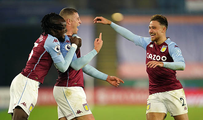 "Ngựa ô" Aston Villa xuất sắc hạ Leicester để chễm chệ ở ngôi nhì bảng