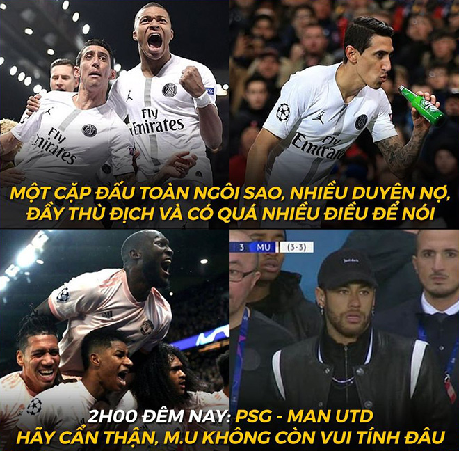 MU sẽ tái ngộ PSG ngày mở màn C1 năm nay, chiến thắng sẽ giành cho ai.