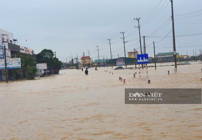 Khu vực thị xã Ba Đồn nơi xe chở quân bị chết máy. Ảnh phóng viên Dân Việt ghi lại sáng 20/10.