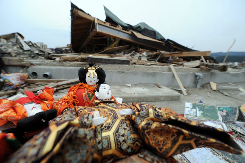 Đống đổ nát còn sót lại sau thảm họa kép ở Nhật Bản năm 2011. Ảnh: Getty Images