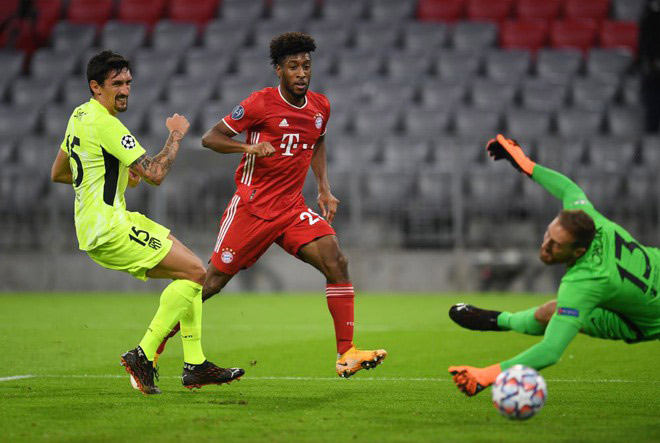 Kingsley Coman lập cú đúp giúp Bayern Munich đại thắng Atletico Madrid 4-0 ở Champions League và lập nên một kỷ lục săn bàn mới dưới thời HLV Hansi Flick