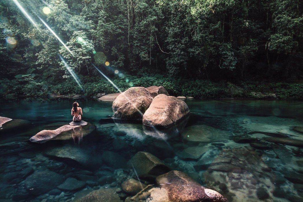 Truyền thuyết về nữ quỷ trong hồ Babinda Boulders, Úc đã có từ lâu (ảnh: Daily Mail)