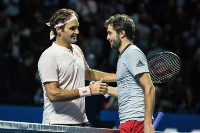 Gilles Simon từng nhiều lần chạm trán Federer và Nadal trên sân đấu