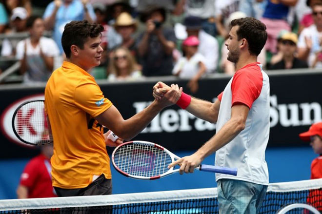 Milos Raonic gặp chấn thương&nbsp;trước khi đối đầu Grigor Dimitrov ở tứ kết European Open năm nay