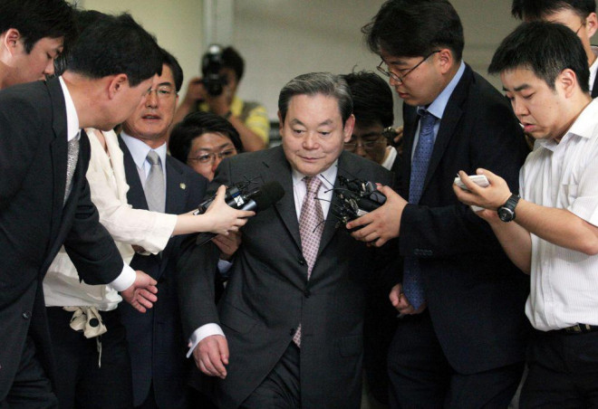 Chủ tịch Samsung Lee Kun-hee vào năm 2008. Ảnh: Bloomberg