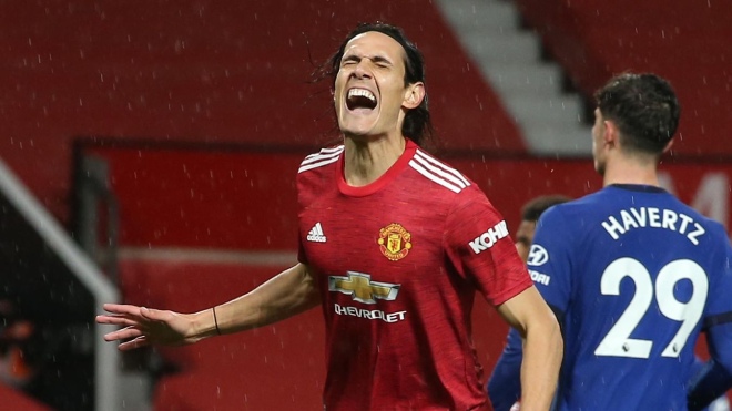 Cavani ra mắt Ngoại hạng Anh: Dứt điểm cực &#34;bén&#34;, MU mừng hụt - 4