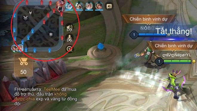 Công cụ hack map cho tầm nhìn toàn bộ team địch.