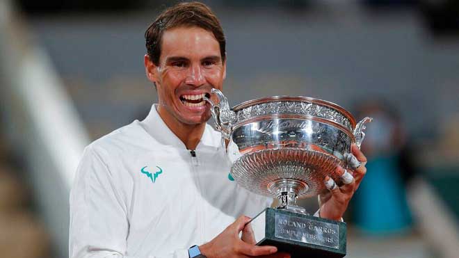 Nadal đã bằng Federer về số chức vô địch Grand Slam sau Roland Garros 2020