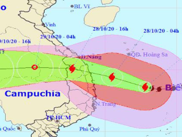 Tin tức trong ngày - Bão số 9 giật cấp 17, gây sóng biển cao 8-10m, lao nhanh vào từ Đà Nẵng-Phú Yên