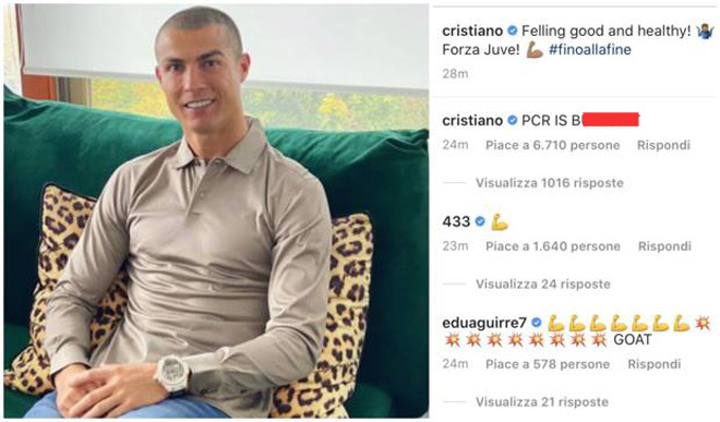 Ronaldo chỉ trích kết quả xét nghiệm PCR với mình là điều nhảm nhí