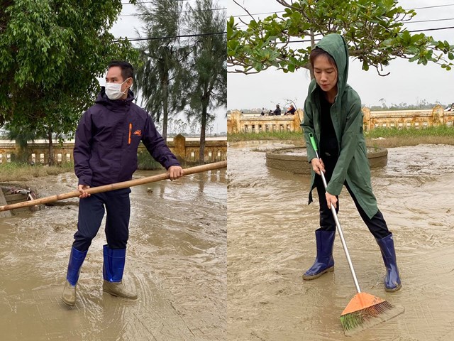 Lý Hải, Minh Hà có mặt tại miền Trung nhiều ngày qua.