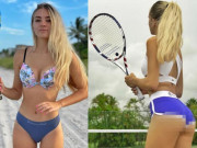 Thể thao - Người đẹp mặc bikini chơi tennis khiến vạn fan “đứng ngồi không yên”