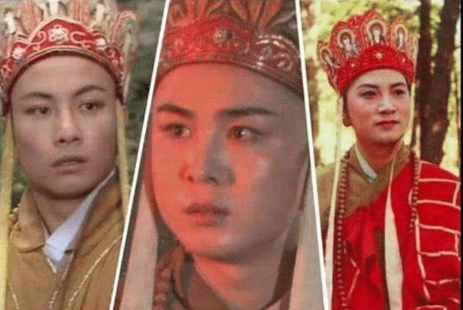 3 diễn viên đóng vai Đường Tăng: Uông Việt, Từ Thiếu Hoa, Trì Trọng Thụy (từ trái qua phải).