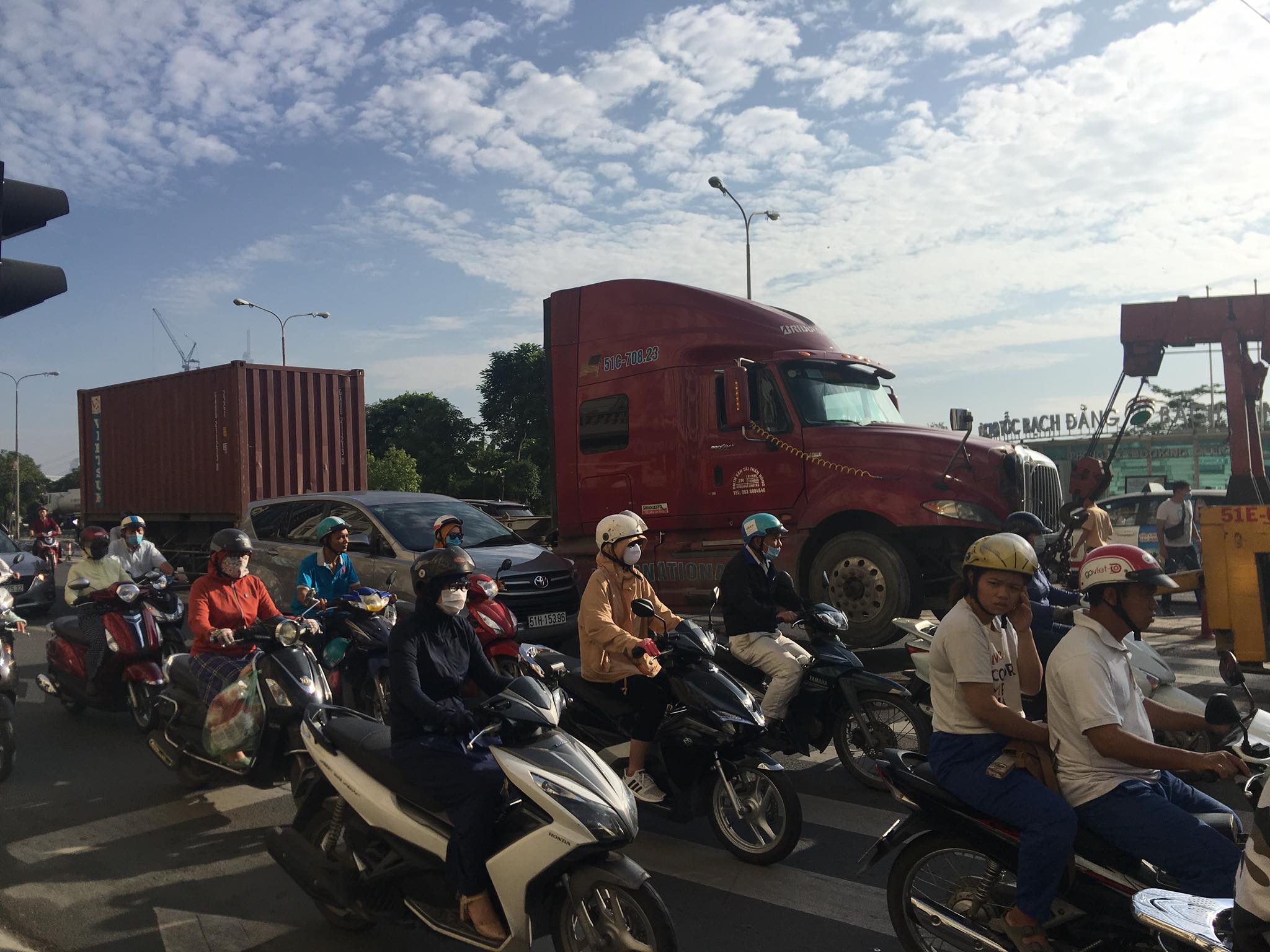 Xe container có liên quan đến vụ tai nạn