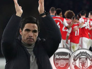 Bóng đá - Arsenal đại thắng Europa League: HLV Arteta mừng vì siêu phẩm, tuyên chiến MU