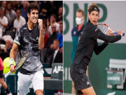 Thể thao - Video tennis Garin - Thiem: 66 phút so kè, 2 set đấu choáng váng