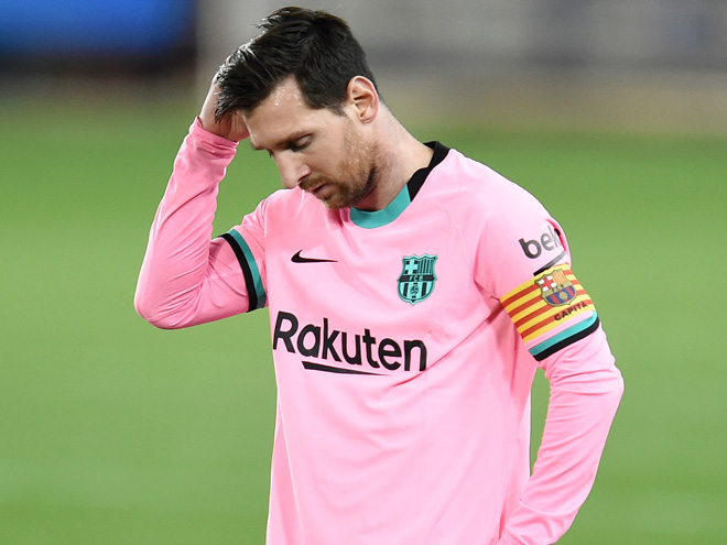 Messi đang "hết phép" khi không thể ghi bàn từ tình huống bóng sống