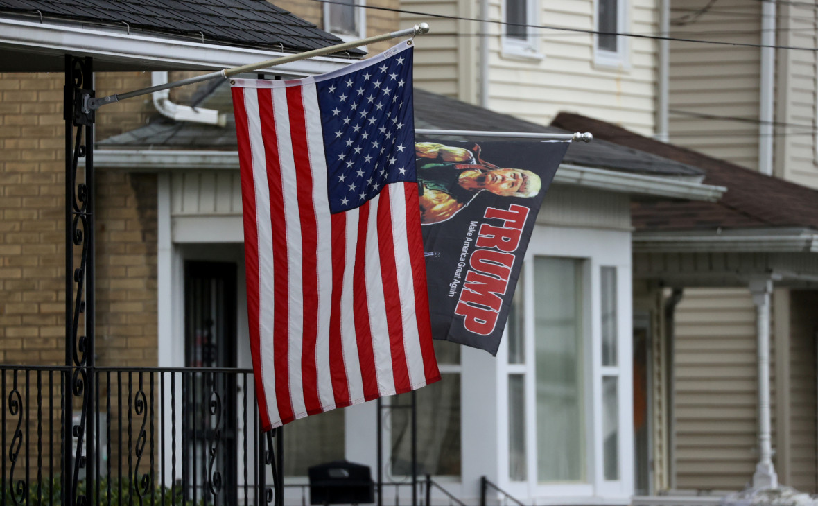 Một căn nhà ở bang Pennsylvania thể hiện sự ủng hộ dành cho ông Trump (ảnh: Reuters)